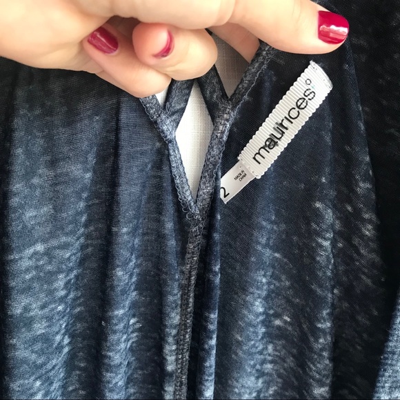 Maurices navy blue shawl - Picture 3 of 6